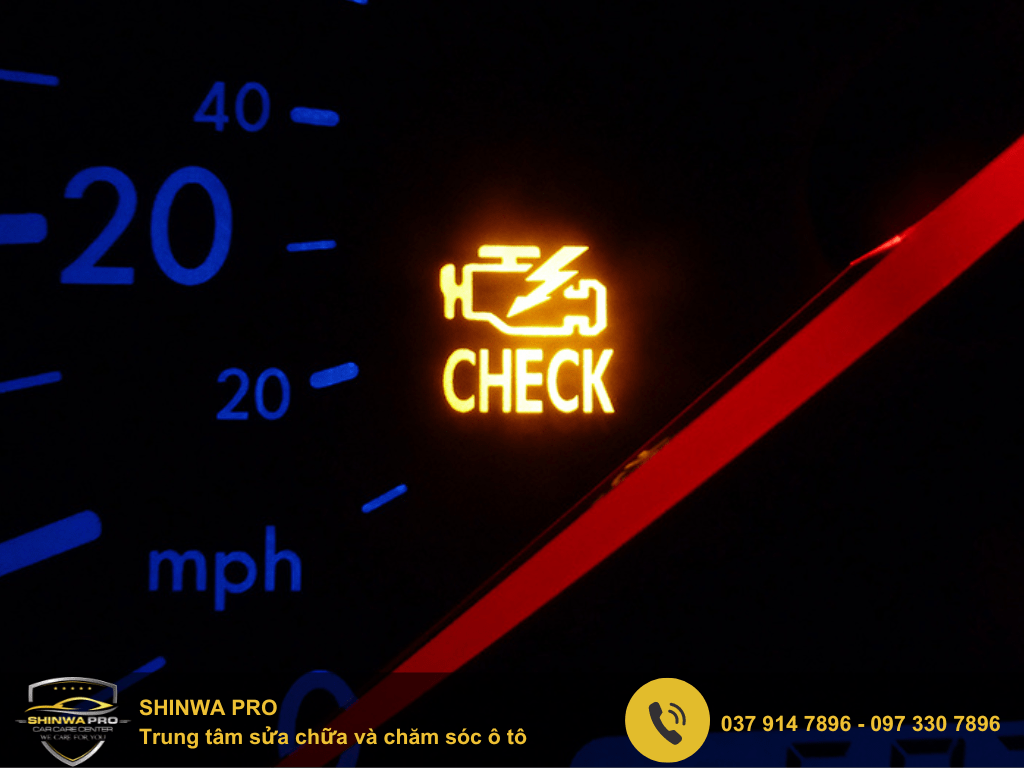 đèn check engine báo sáng